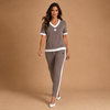 BAILEY | Women's Loose Set with Top and Pants with V-Neck