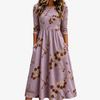 Heather Meadow Floral Pocket Midi Dress