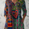 Mia | Boho Floral V-Neck Shirt
