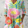 Stella | Soft Floral V-Neck Shirt