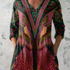 Ruby | Tropical Bird V-Neck Shirt