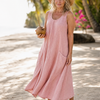 Zemrina | Sleeveless Pocket Detail Relaxed Midi Dress