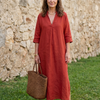 Estelle | Relaxed Straight Silhouette Midi Dress