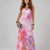 Nemen | Watercolor Flower Sleeveless Flowing Midi Dress