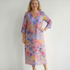 Benson | Abstract Floral Midi Dress
