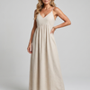 Solstice | Spaghetti Strap Flowing Skirt Midi Dress