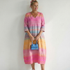 Blake | Ease Gradient Stripe Midi Dress