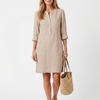 Rosalind | Button Front Sleeve Knee Length Dress