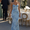 Danica | Spaghetti Strap Corset Bodice Maxi Dress