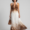 Orlune | Pleated White Midi Dress