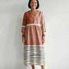 Remy | Easy Mixed Stripe Midi Dress