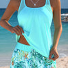 Barbara | Elegant Cut-Out Tankini with Ocean Print