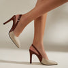 Amelie | Women's Contrast Color Slingback Pumps