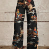 Paula | Vintage Printed Wide Leg Pants