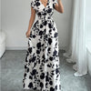Daniela | Long Floral Dress with V-Neck
