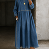 Liv | Denim Long Sleeve Dress