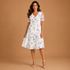 YSABELLE | Floral Print Short Sleeve Mini Dress