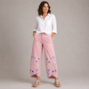 ELODIE | Boho Floral Print Trousers