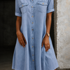 Patricia | Relaxed Denim Midi Dress