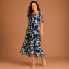 SERAPHINA | Floral Mesh Midi Dress