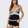 Midnight Lace Babydoll Set