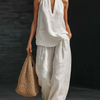 Zoë™ | Sleeveless Set with Wide Pants