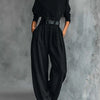 Lisa™ | 2-piece black set with belt