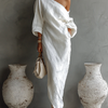 Elise™ | Elegant Maxi Dress with One Shoulder in White