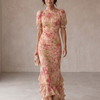 Rosario | Long Floral Chiffon Dress