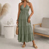 Julia | Long dress with halter neck and open back