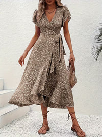 Marta | Floral Wrap Dress with V-Neck