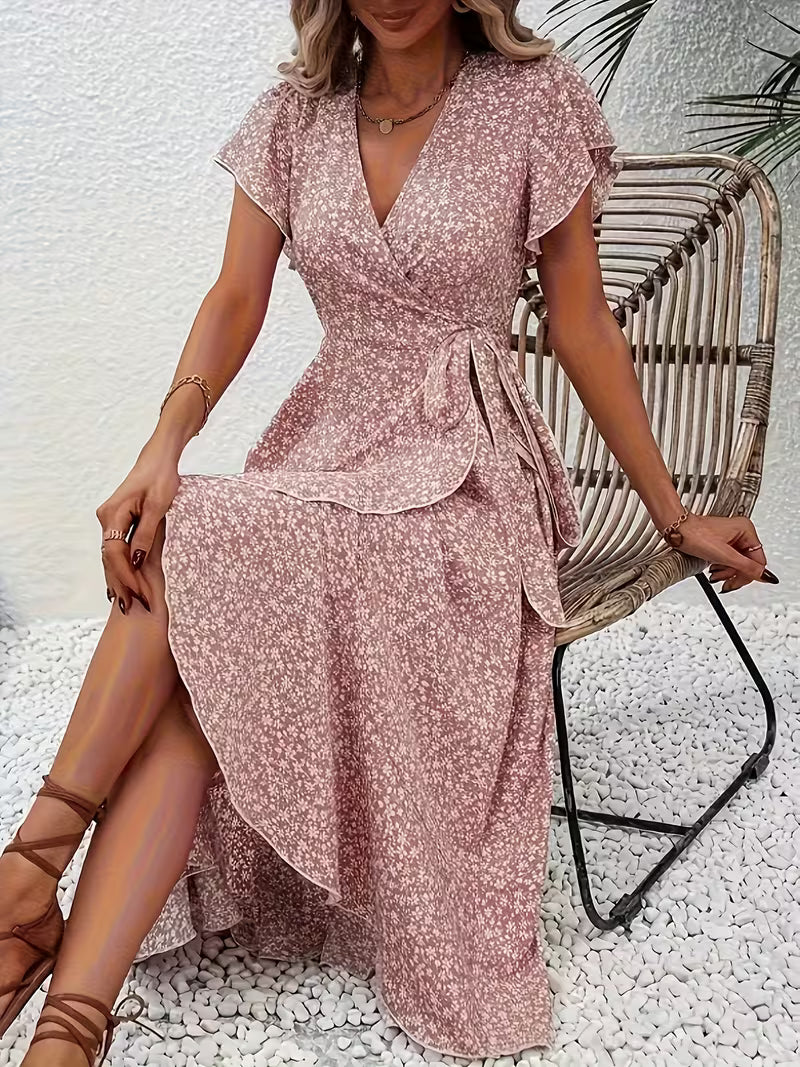 Marta | Floral Wrap Dress with V-Neck