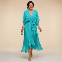 Sarah | Chiffon Dress V-Neck
