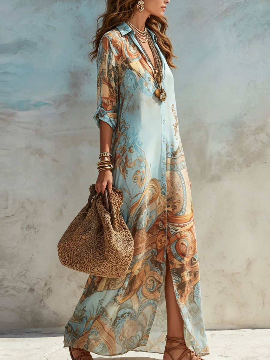 Valentina | Baroque Floral Dress