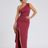 Serane | One Shoulder High Side Slit Maxi Dress