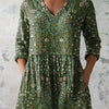 Sophia | Vintage Floral V-Neck Shirt