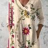 Natalie | Bohemian Floral V-Neck Shirt