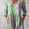 Oceane | Long Blouse with V-Neck