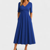 Eleanor | Elegant Midi Dress with Pockets