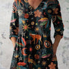 Harper | Midnight Woodland V-Neck Shirt