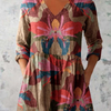 Sarah | Long Blouse with V-Neck