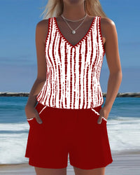 Leslie - Tankini and Casual Shorts Set