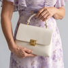 Adria | Structured Top Handle Flap Handbag