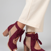 Comone | Bow Tie Open Toe Block Heel Sandals