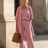 Yael | Three Piece Relaxed Top Pant Set
