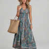 Marisela | Sleeveless Paisley Print Midi Dress