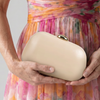 Selene | Rounded Metallic Chain Clutch Bag