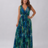 Zake | Sleeveless Empire Waist Midi Dress