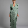 GENEVIEVE | Fringe Midi Dress