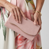 Noemi | Curved Metal Accent Envelope Clutch